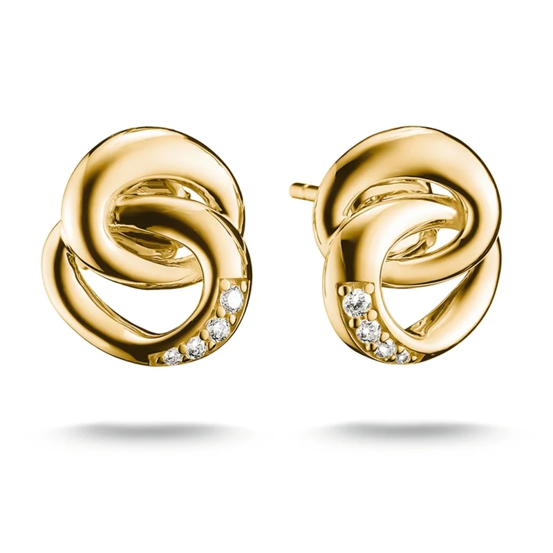 Thomas Sabo - Bulliga Together Glittrande Örhängen Guld