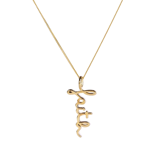 Faith Necklace Gold - Emma Israelsson - 1-2 dagars leverans &  gratis paketinslagning