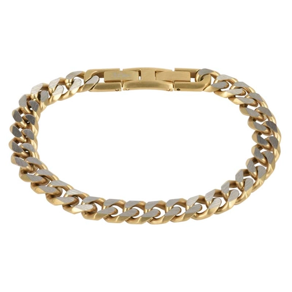 TEXAS Armband Stål/Guld - AROCK - Snabb frakt & paketinslagning - Nordicspectra.se