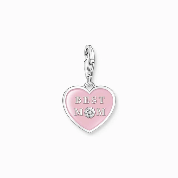 Charm-Anhänger Pinkes Herz mit Best Mom - Thomas Sabo - Nordic Spectra