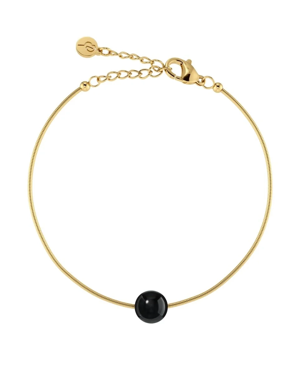 Edblad - Aura Bracelet S Black Gold