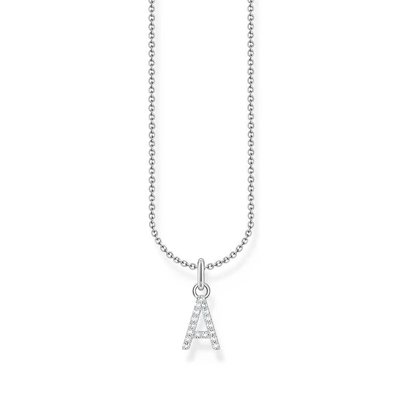 Thomas Sabo - Glittrande Bokstavshalsband A