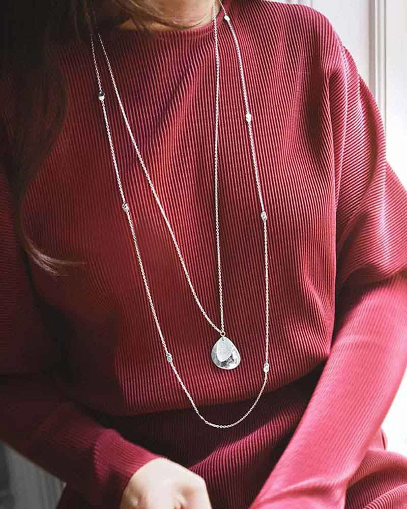 Lakeside Single Necklace Long - Drakenberg Sjölin Halsband - Snabb frakt & paketinslagning - Nordicspectra.se