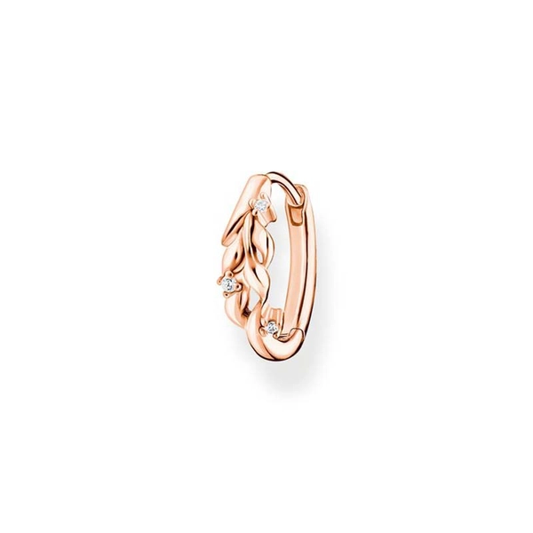 Creol Blad med Vita Stenar Rosé - Thomas Sabo berlock - Snabb frakt & paketinslagning - Nordicspectra.se