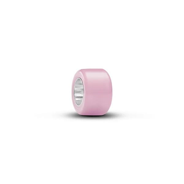 Mini-Charm „Pink Murano“ von Pandora aus Sterlingsilber mit einzigartigem rosa Muranoglas
