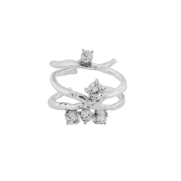 One Big Stone Ring Silver -CU Jewellery - Snabb frakt & paketinslagning - Nordicspectra.se