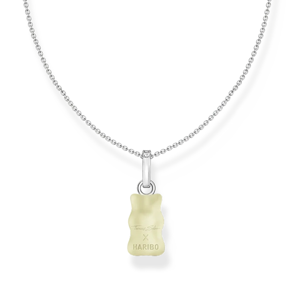 HARIBO Halsband med Vit Gummibjörn - Thomas Sabo - Snabb leverans & paketinslagning - Nordic Spectra