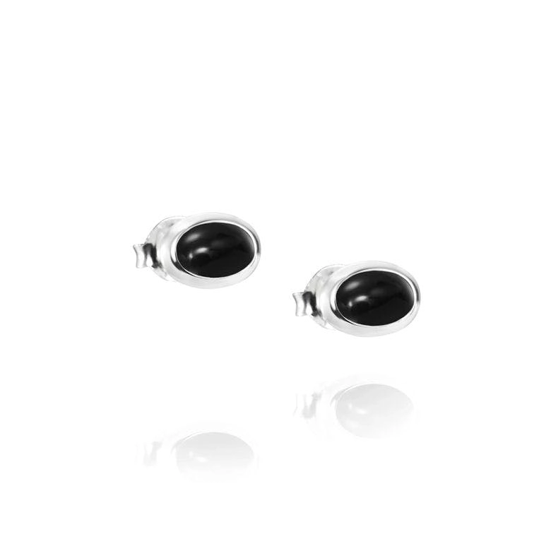 Efva Attling - Love Bead Ear Silver - Onyx