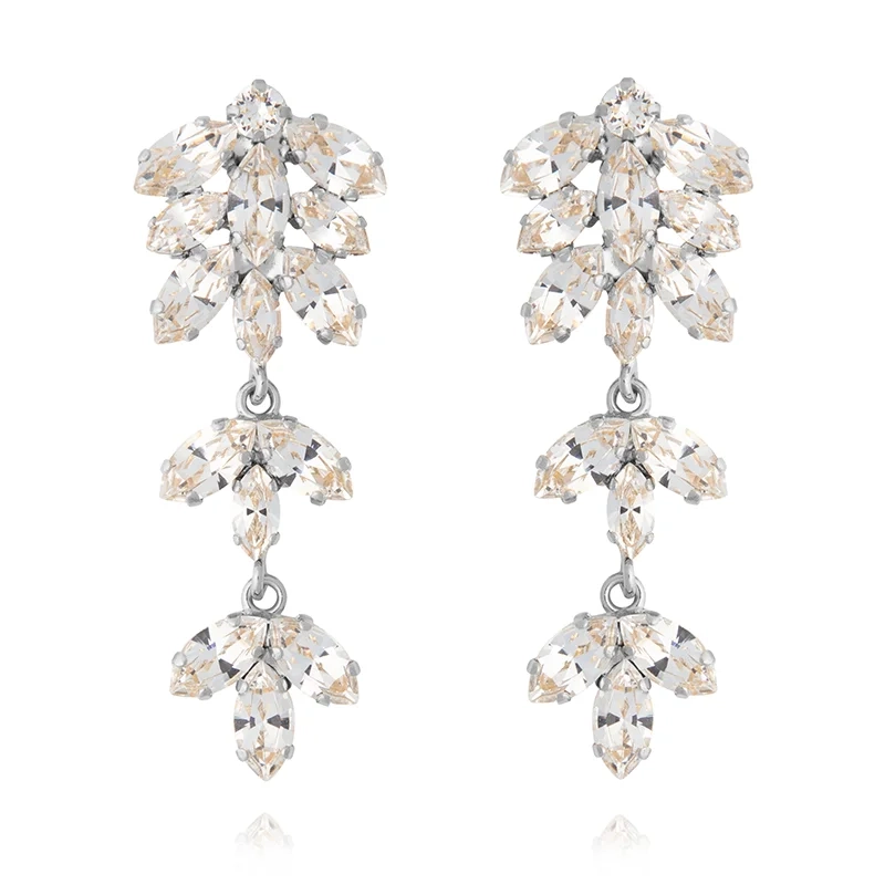 Caroline Svedbom - Falling In Love Earrings Rhodium Crystal