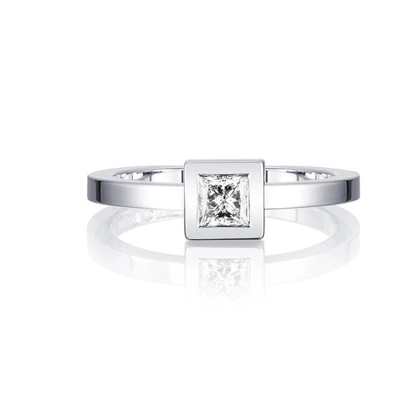 Princess Wedding Thin Ring 0.30 ct White Gold - Efva Attling ringar - Snabb frakt & paketinslagning - Nordicspectra.se
