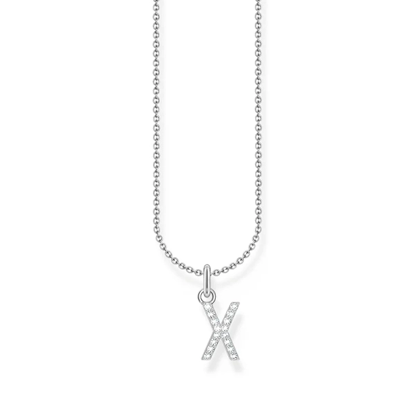 Sparkling Letter X Necklace - Thomas Sabo - Suuri valikoima & ilmainen lahjapaketointi - Nordic Spectra