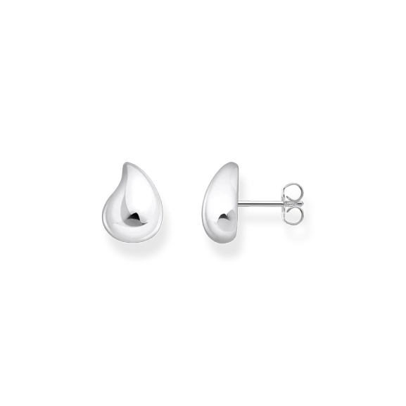 Tropfen-Ohrstecker mit organischer Form Silber - Thomas Sabo - Nordic Spectra