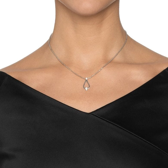 Little Dew Drops & Stars Pendant White Gold - Efva Attling halsband - Snabb frakt & paketinslagning - Nordicspectra.se