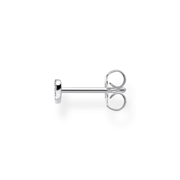 Einzel Ohrstecker Herz Pavé Silber von Thomas Sabo, Schneller Versand - Nordicspectra.de