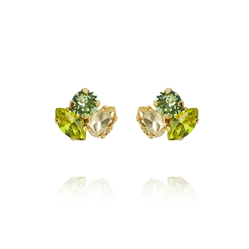 Caroline Svedbom - Ana Earrings Gold Lime Combo