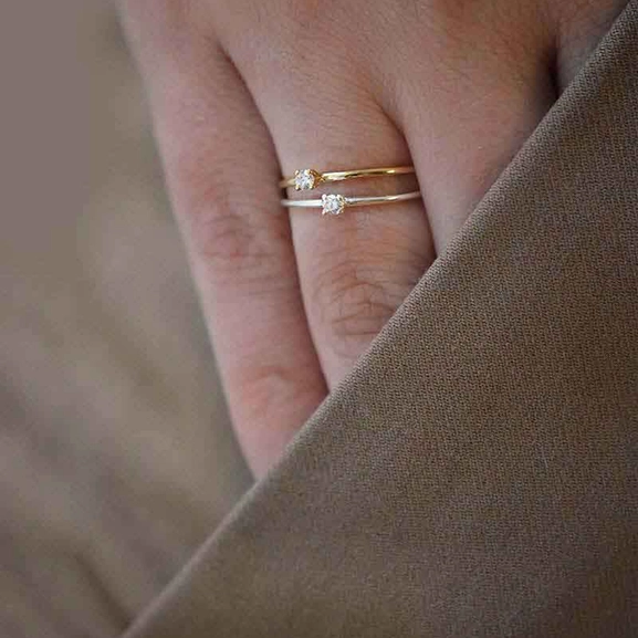 Diamond Sky Drop Ring Gold - Drakenberg Sjölin Ringar - Snabb frakt & paketinslagning - Nordicspectra.se