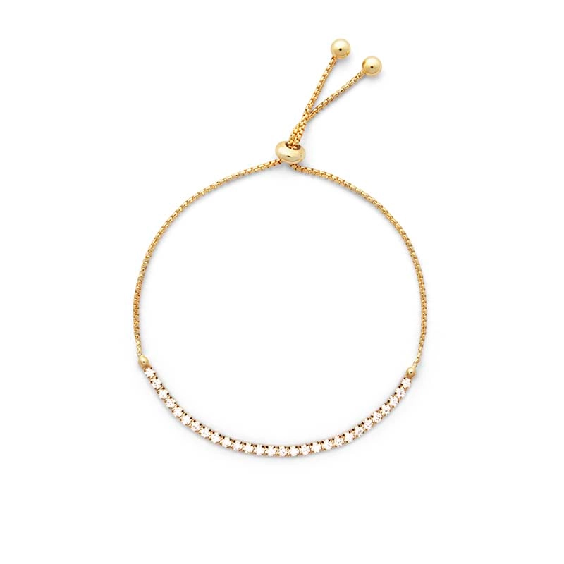 CU Jewellery - Cubic Slider Bracelet Gold
