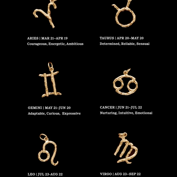 Zodiac Necklace Gold - Maria Nilsdotter - 1-2 dagars leverans - Nordic Spectra