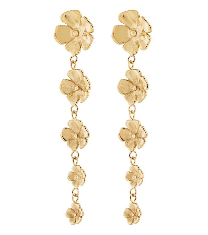 Floral Earrings Gold - Edblad - Snabb frakt & paketinslagning - Nordicspectra.se