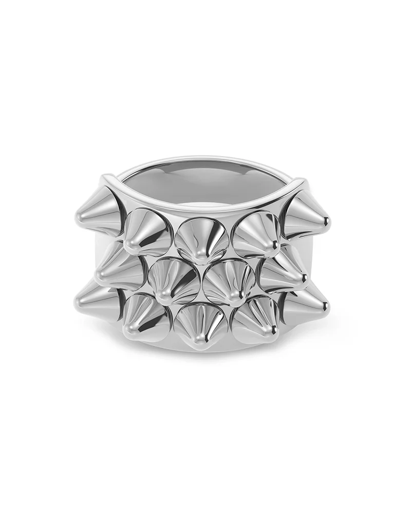 Peak Ring Silver