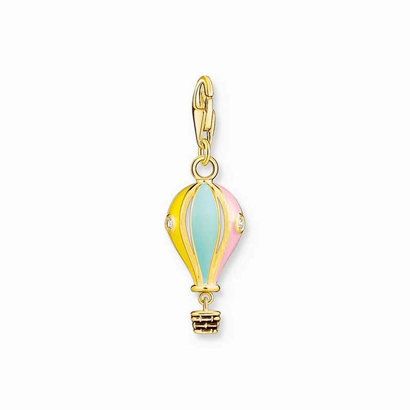 Charm pendant colourful hot air balloon gold plated - Thomas Sabo - Suuri valikoima & ilmainen lahjapaketointi - Nordicspectra.fi