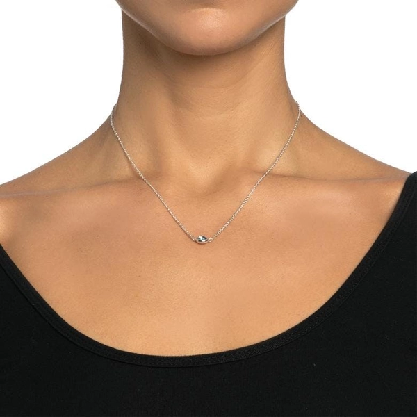 Love Bead Necklace Silver - Topaz von Efva Attling, Schneller Versand - Nordicspectra.de