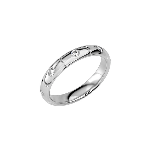 SR2025 Platinum - Wedding & engagement rings - Schalins - Scandinavian design - Nordic Spectra