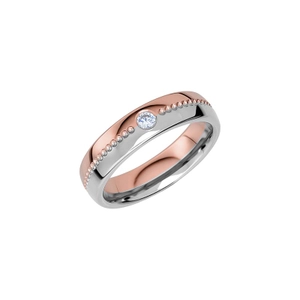 Reflection 14 Rose Gold/White Gold - Wedding & engagement rings - Schalins - Scandinavian design - Nordic Spectra