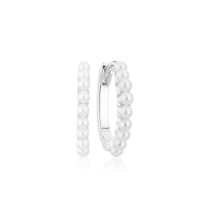 Ellera Perla Grande Örhängen i silver med eleganta sötvattenpärlor från Sif Jakobs Ellera-kollektion.