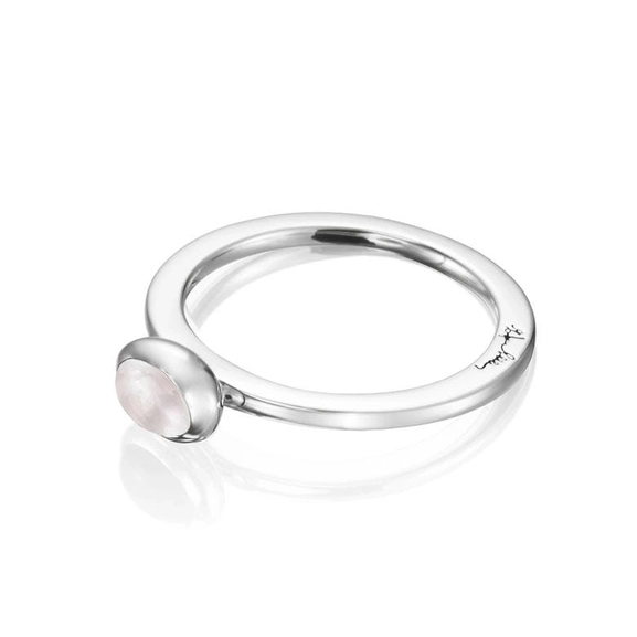 Love Bead Ring - Rose Quartz von Efva Attling, Schneller Versand - Nordicspectra.de
