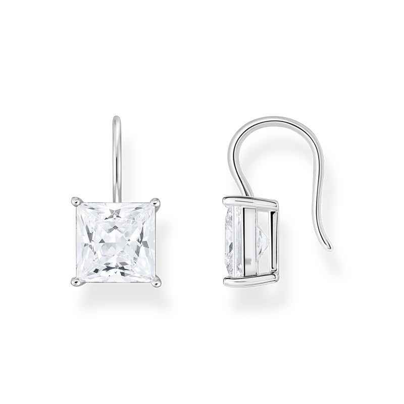 Thomas Sabo - Krokörhängen med Kvadratisk Glittrande Sten