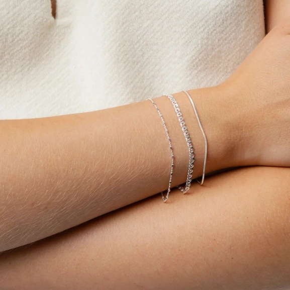 Sheer Station Bracelet Silver - Syster P - Snabb leverans & Gratis paketinslagning - Nordic Spectra