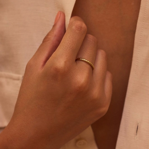 Rope Ring Gold - Edblad - Snabb frakt & paketinslagning - Nordicspectra.se