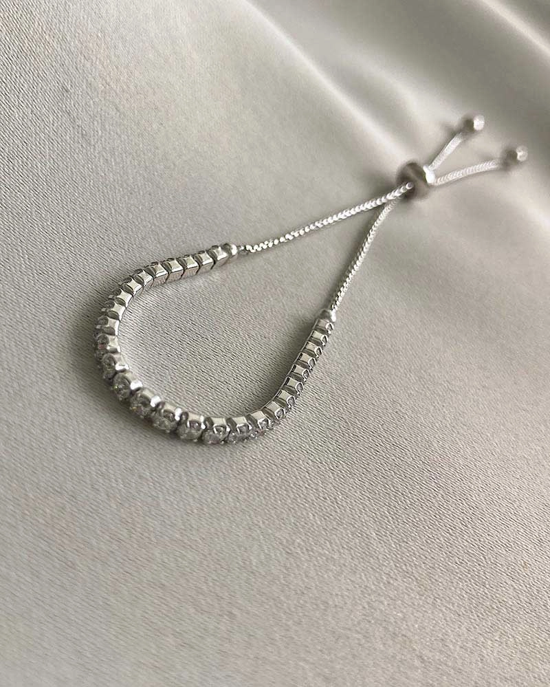 Cubic Slider Bracelet Silver -CU Jewellery - Snabb frakt & paketinslagning - Nordicspectra.se