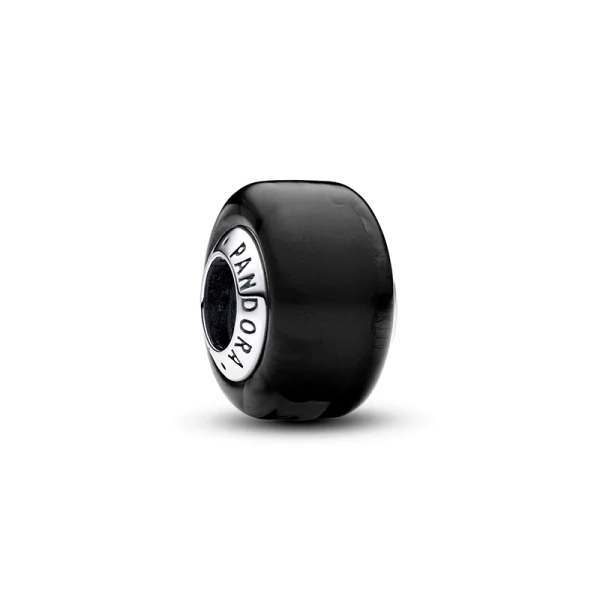 Schwarzes Murano-Glas Mini-Charm - PANDORA - Nordic Spectra
