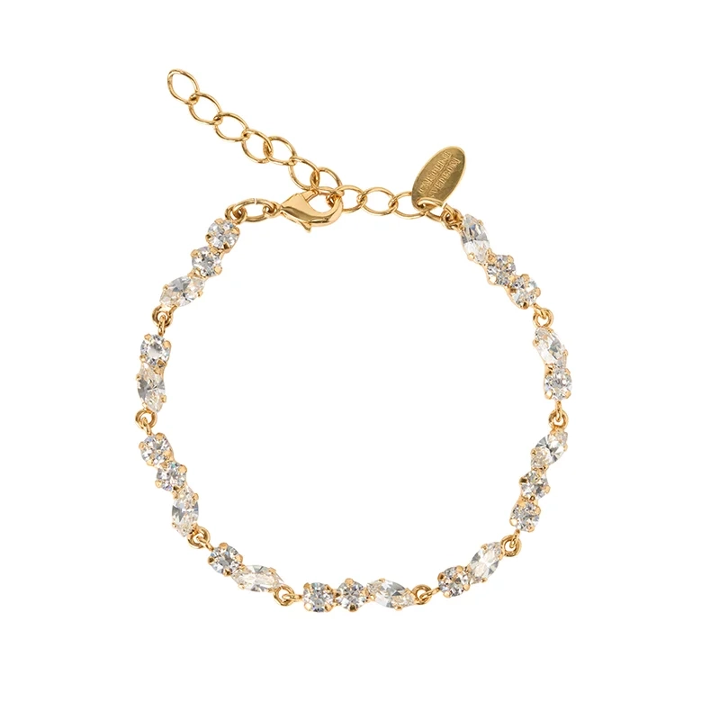 Caroline Svedbom - Alelia Bracelet Gold Crystal