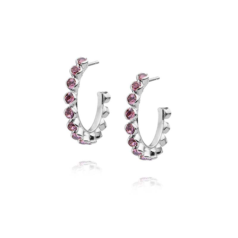 Siri Loop Earrings Light Amethyst main image 0
