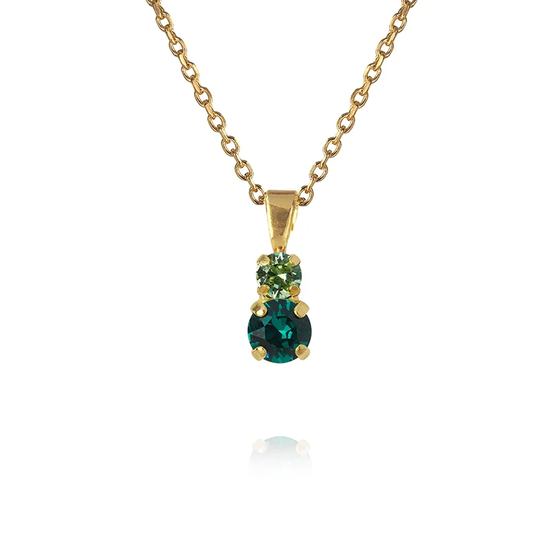 Leah Necklace Gold Green Combo - Caroline Svedbom - 1-2 dagars leverans